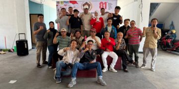 ‎Sambut HUT ke-81 RI, PWI Kabupaten Bogor Bersihkan Ciliwung Hingga Gelar Lomba Tenis Meja & Gaple‎