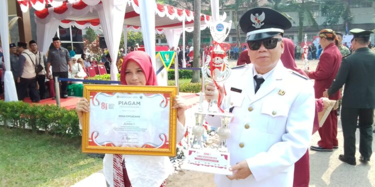‎Desa Cipeucang Raih Juara 1 Lomba Lingkungan Desa Bersih Tingkat Kecamatan Cileungsi