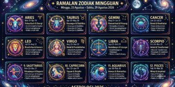 ‎Cek Peruntunganmu! Ramalan Zodiak Minggu 23 Agustus 2026