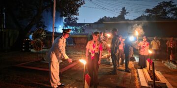 ‎Jelang HUT ke-81 RI, Camat Cileungsi Kukuhkan Paskibra dan Gelar Renungan Suci