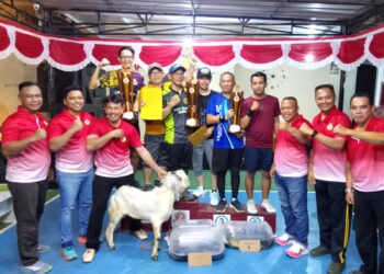Ada Hadiah Kambing, Kapolsek Klapanunggal Cup Tenis Meja Ditutup Penuh Kebersamaan