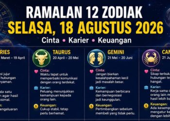 Ramalan Zodiak Selasa 18 Agustus 2026: Simak Peruntungan Karier, Keuangan, dan Asmaramu