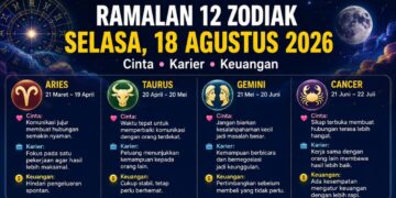 Ramalan Zodiak Selasa 18 Agustus 2026: Simak Peruntungan Karier, Keuangan, dan Asmaramu