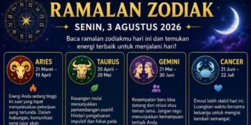 Ramalan Zodiak Senin 3 Agustus 2026: Leo & Gemini Hoki
