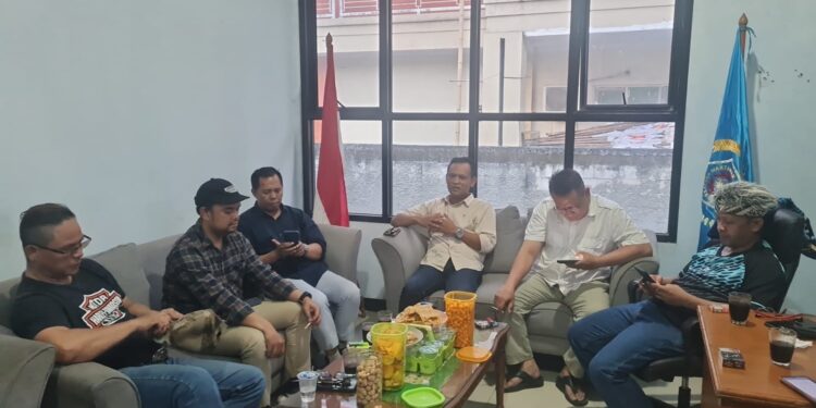 Sambangi PWI Kabupaten Bogor, Tantan Sulthon Paparkan 5 Program ‘PWI Jabar Istimewa’